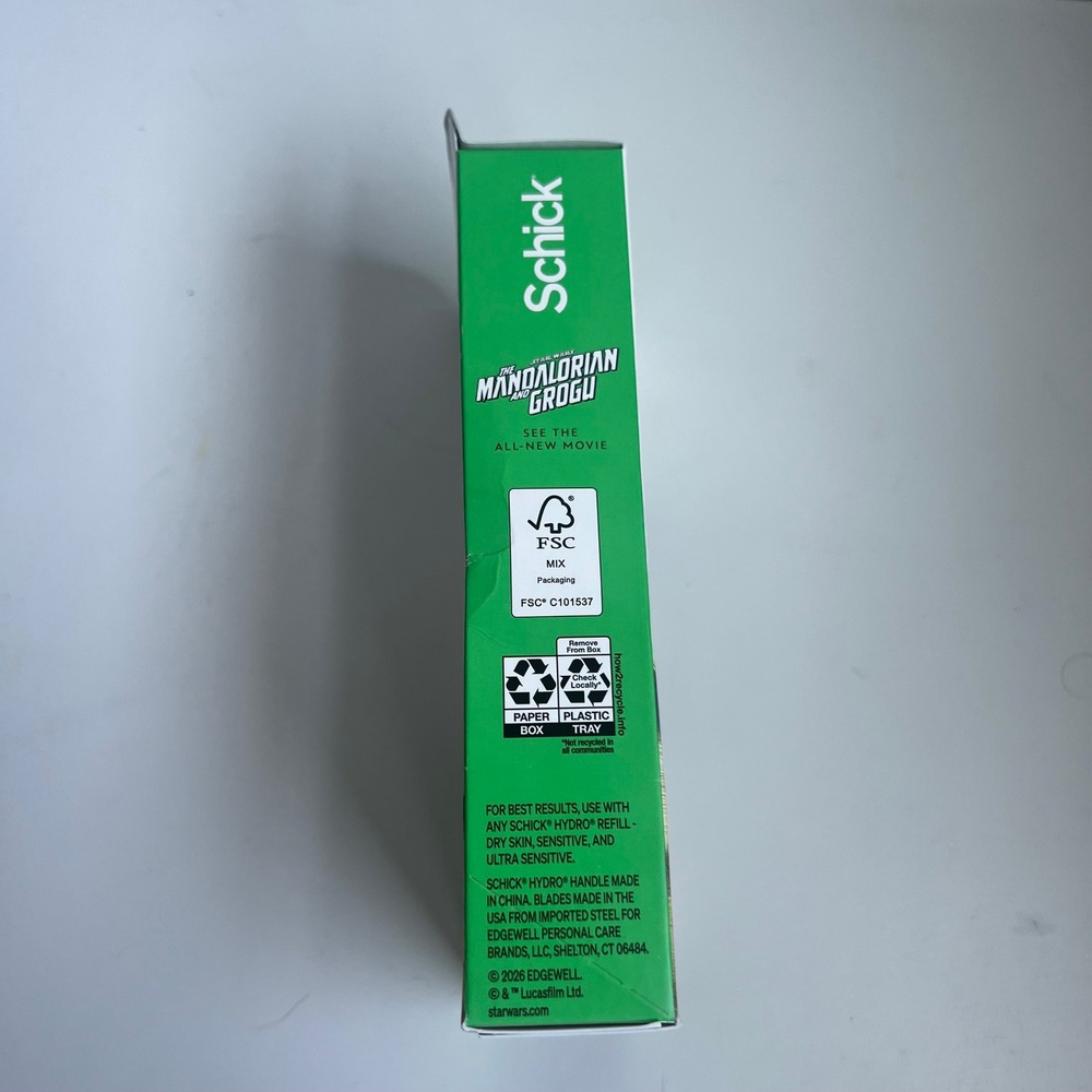 Schick Hydro Sensitive Razor Star Wars Mandalorian Grogu Limited Edition Handle - Picture 5 of 6